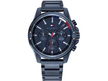 Tommy Hilfiger TH1791789 - Heren Horloge - Quartz - 45 mm -, Sieraden, Tassen en Uiterlijk, Horloges | Heren, Verzenden, Nieuw