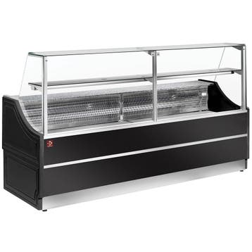 Gekoelde uitstaltoonbank rechte ruiten 90°, met reserve, Verzenden, Nieuw in verpakking, Koelen en Vriezen
