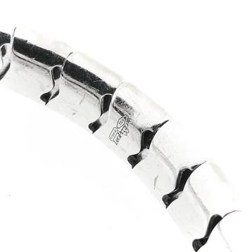 Leo Pizzo witgouden Serpentine klemarmband met diamante..., Gebruikt, Ophalen of Verzenden, Met edelsteen, Goud