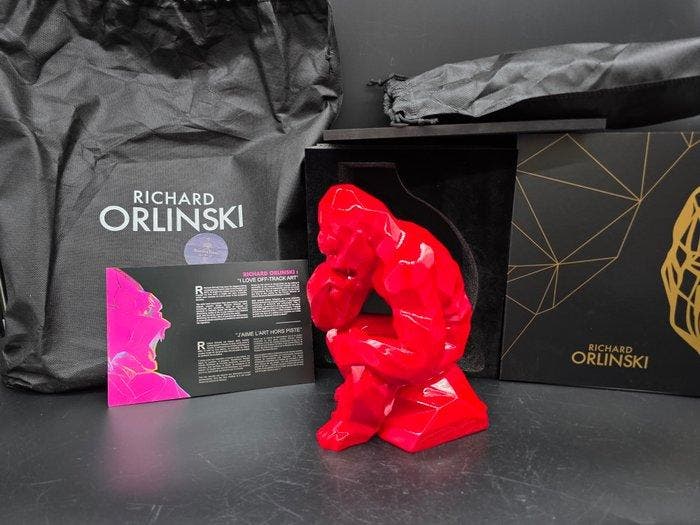 Richard Orlinski (1966) - Kong Thinker (large size) + Gift, Antiek en Kunst, Kunst | Designobjecten