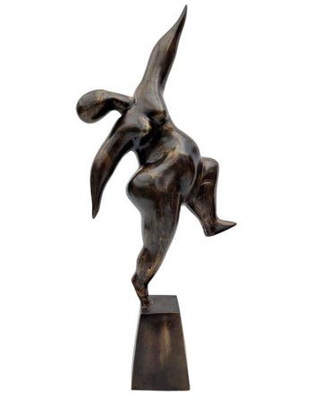 after Botero - sculptuur, A modernist bronze - 53 cm - Brons