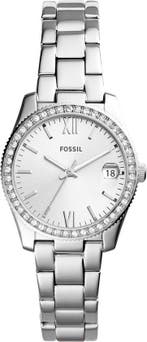 Fossil Zilverkleurig Vrouwen Horloge - 32 mm, Sieraden, Tassen en Uiterlijk, Horloges | Dames, Verzenden, Nieuw