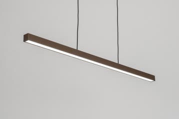 Rietveld Hanglampen - Bruin - Metaal, Verzenden, Nieuw