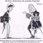 Spotprent over Marchant en Willem III (lijst optie, Lithos), Verzenden