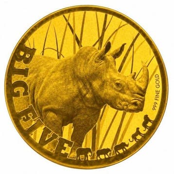 Tsjaad. 5000 Francs 1/200 oz 999 Fine Gold 5000 CFA Francs