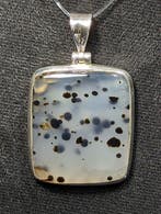 18 g - Prachtige Dalmata Agate 925 zilveren hanger, met