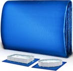 Grondzeil zwembad - Scheurbestendig - 445x254 cm - Blauw - T, Verzenden, Zo goed als nieuw