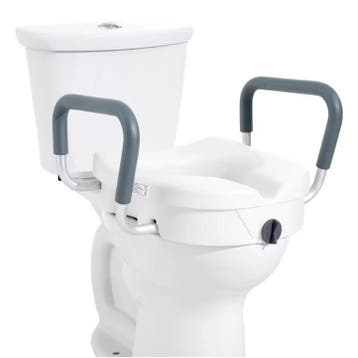 Verhoogde Toiletbril 12,7 cm met Armleuningen, Verzenden, Nieuw