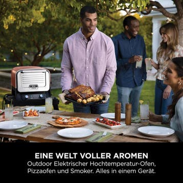 Ninja Woodfire 8-in-1 Elektrische Buitenoven, Pizzaoven en B, Verzenden, Zo goed als nieuw