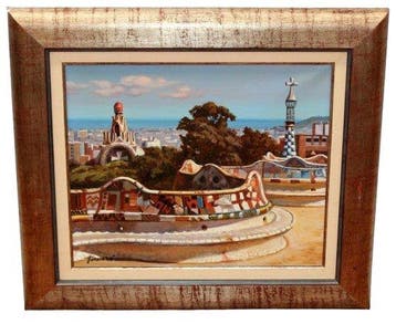 Francesc Torneró Gómez (1936) - Parque Guell (Barcelona), Antiek en Kunst
