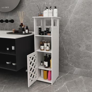 Waterdichte Badkamerkast met Open Plank en Deur - Compacte O, Verzenden, Nieuw