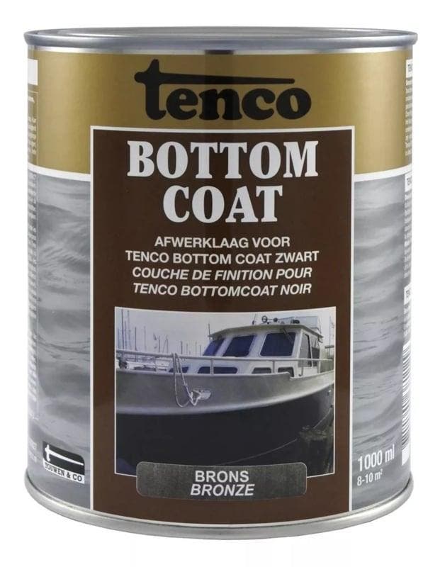 Tenco Bottomcoat Brons - 1 liter - Gladde afwerking tegen..., Doe-het-zelf en Verbouw, Verf, Beits en Lak, Lak, Overige kleuren
