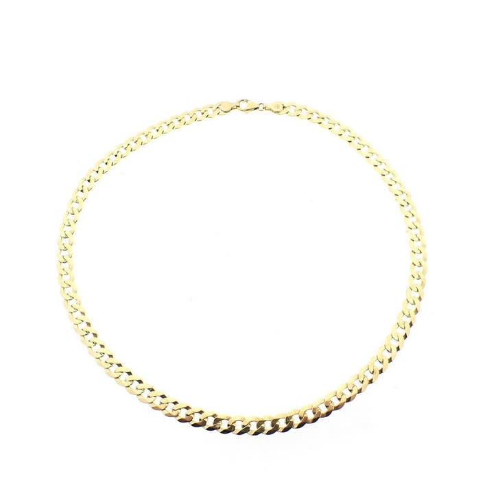 8 karaat gourmetschakel ketting., Sieraden, Tassen en Uiterlijk, Kettingen, Overige kleuren, Gebruikt, Goud, Ophalen of Verzenden