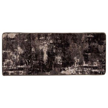 vidaXL Vloerkleedloper MARSA Zwart en Wit 100 x 200 cm, Verzenden, Nieuw, Zwart