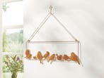 Decoratie hanger vogel vrienden metaal 55x19 cm, Verzenden, Nieuw