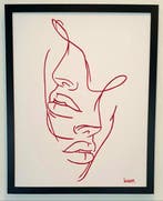 Liesens - Just the two of us. (Handpainted on white canvas, Antiek en Kunst