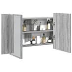 vidaXL Badkamerkast met spiegel en LED 80x12x45 cm acryl, Huis en Inrichting, Verzenden, Nieuw