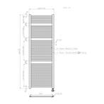 Elektrische Badkamer 1800x600mm radiator Best-Design Mat, Ophalen of Verzenden, Nieuw