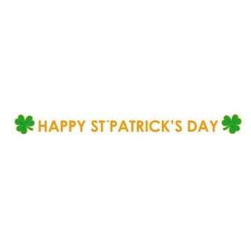 St. Patricksday wenslijn 280 cm - St. Patricks day thema, Ophalen of Verzenden, Nieuw