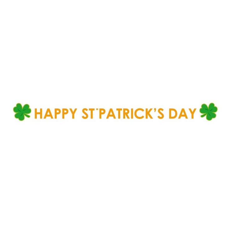 St. Patricksday wenslijn 280 cm - St. Patricks day thema, Hobby en Vrije tijd, Feestartikelen, Ophalen of Verzenden