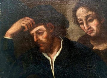 Domenico Fetti (1589-1623), Kring van - Scena di genere con