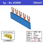Sep kam vork M6 1 fase 5 polig 17,8mm blauw, Doe-het-zelf en Verbouw, Ophalen of Verzenden, Nieuw