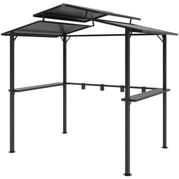 TRUUSK Grillpaviljoen 250 x 160 x 250 cm - Waterdicht - Dubb, Tuin en Terras, Verzenden