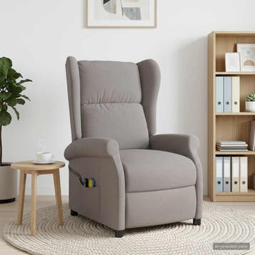 vidaXL Elektrische massage fauteuil met hoge rugleuning, Verzenden, Nieuw