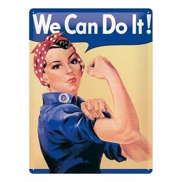 Metalen decoratie bord met slogan - Metalen wand plaatjes, Ophalen of Verzenden, Nieuw