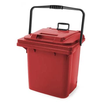 Roll box minicontainer 45 liter rood, Huis en Inrichting, Woonaccessoires | Prullenbakken, Kunststof, Nieuw, 40 liter of meer