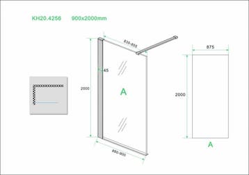 Aanbieding: Wiesbaden inloopdouche + Safety Glass + ZWART, Ophalen of Verzenden, Nieuw