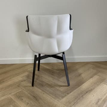 B&B Italia Husk eetkamerstoel, Designer Patricia Urquiola, Huis en Inrichting, Stoelen, Gebruikt, Zwart, Ophalen of Verzenden