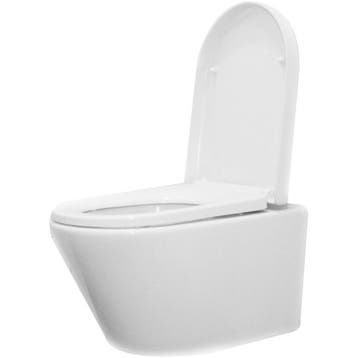 Wiesbaden Vesta Wandcloset Rimless met Vesta Toiletzitting -, Ophalen of Verzenden, Nieuw