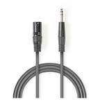 XLR naar jack 6.35 mm kabel | M  M | Nedis | 1.5 meter, Verzenden, Nieuw
