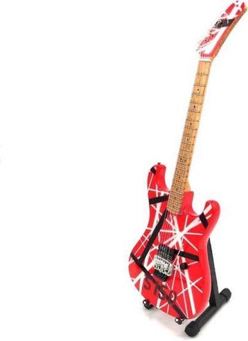 Miniatuur replica Self Build 5150 gitaar - Eddie van Halen, Ophalen of Verzenden, Nieuw, Pop, Beeldje of Miniatuur