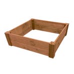 Moestuinbed Bruin met Hoekpalen en Worteldoek Geïmpregneerd, Verzenden