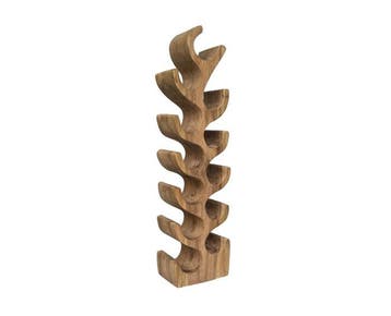 Wijnrek Suar hout organisch - 12 flessen - 102x25x18 cm, Ophalen of Verzenden, Nieuw