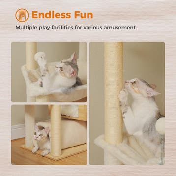 Verstelbare Kattenboom met Grote Hangmat, Krabpalen & Katten, Dieren en Toebehoren, Verzenden, Nieuw