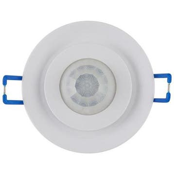 Bewegingssensor - Inbouw Rond - Wit Kunststof - 360° 6m, Ophalen of Verzenden, Nieuw, Overige fittingen