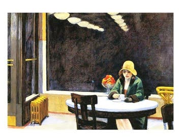 Edward Hopper - “Automat, 1927”. - 40 x 30 cm.