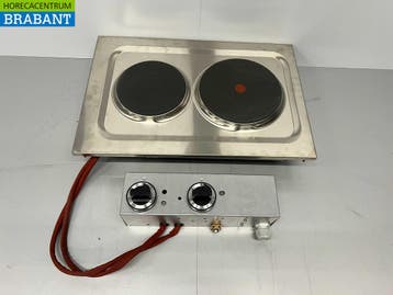 RVS Mareno 2 pits Drop-in elektrisch fornuis kookplaat 40 cm, Ophalen of Verzenden, Nieuw zonder verpakking