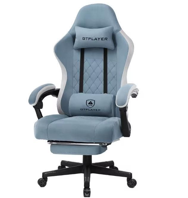 Ergonomische Gamingstoel met Voetsteun &amp; Zakvering, Huis en Inrichting, Bureaustoelen, Nieuw, Verzenden