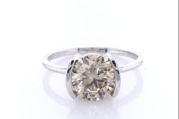 Ring - 14 karaat Witgoud - 2.50ct. tw. Diamant (Natuurlijk, Nieuw