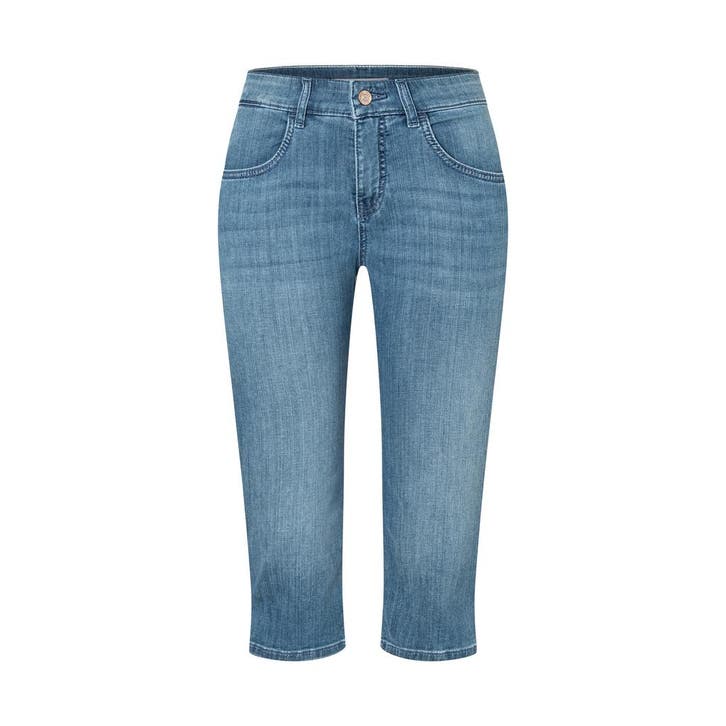 MAC • blauwe Capri summer clean capri • 36, Kleding | Dames, Broeken en Pantalons, Blauw, Nieuw, Maat 36 (S), Verzenden