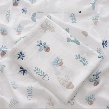 Dubbellaags Bamboe Katoen Muslin Baby Dekentje - Ademend en, Verzenden, Nieuw