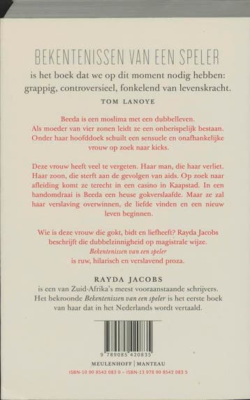 Bekentenissen van een speler 9789085420835 Rayda Jacobs, Verzenden, Zo goed als nieuw, Rayda Jacobs