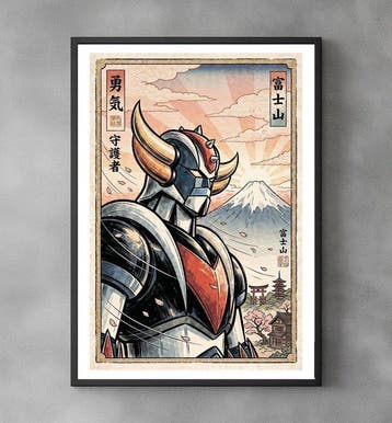 Sato Hageshi - Legendary Super Robot - Goldorak - Signed and, Nieuw