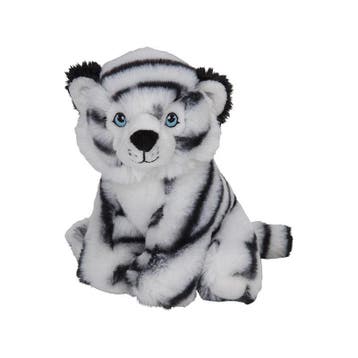 Nature Planet witte tijger knuffel - pluche - 16 cm - wilde, Verzenden, Nieuw