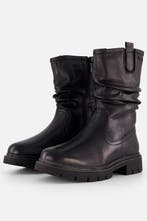 Tamaris Enkellaarsjes zwart Leer - Dames - Maat 37 (Mode), Kleding | Dames, Verzenden, Nieuw