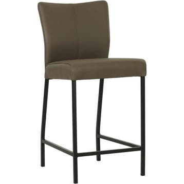 Leren barkruk Revolt laag - Toledo Moss (bruin/groen) -, Huis en Inrichting, Barkrukken, Nieuw, Leer, Ophalen of Verzenden, 90 cm of meer